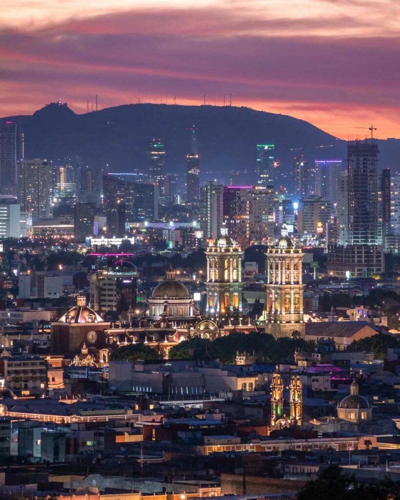 Foto de un atardecer en puebla en Ciudad de México